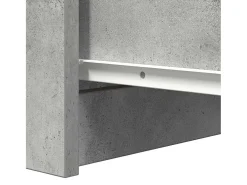 Aparador gris hormigón 37,5x35x76 cm madera de ingeniería