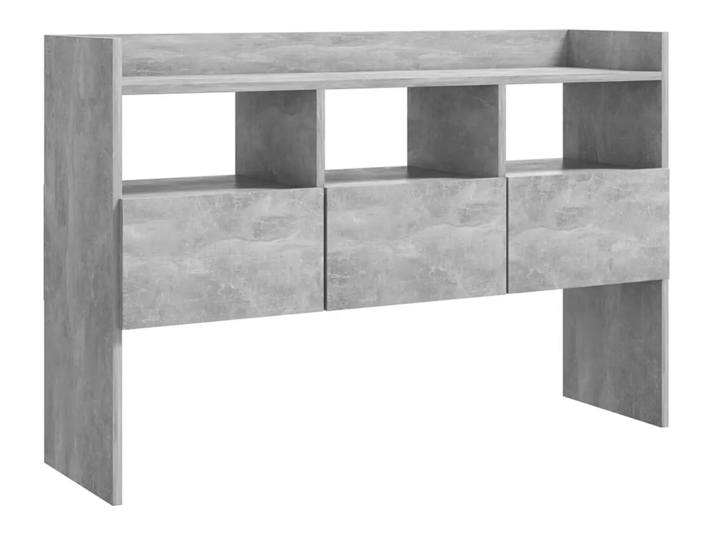 Aparador Gris Hormigón 105x30x70 cm Madera de Ingeniería