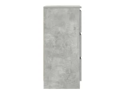 Aparador gris hormigón 37,5x35x76 cm madera de ingeniería