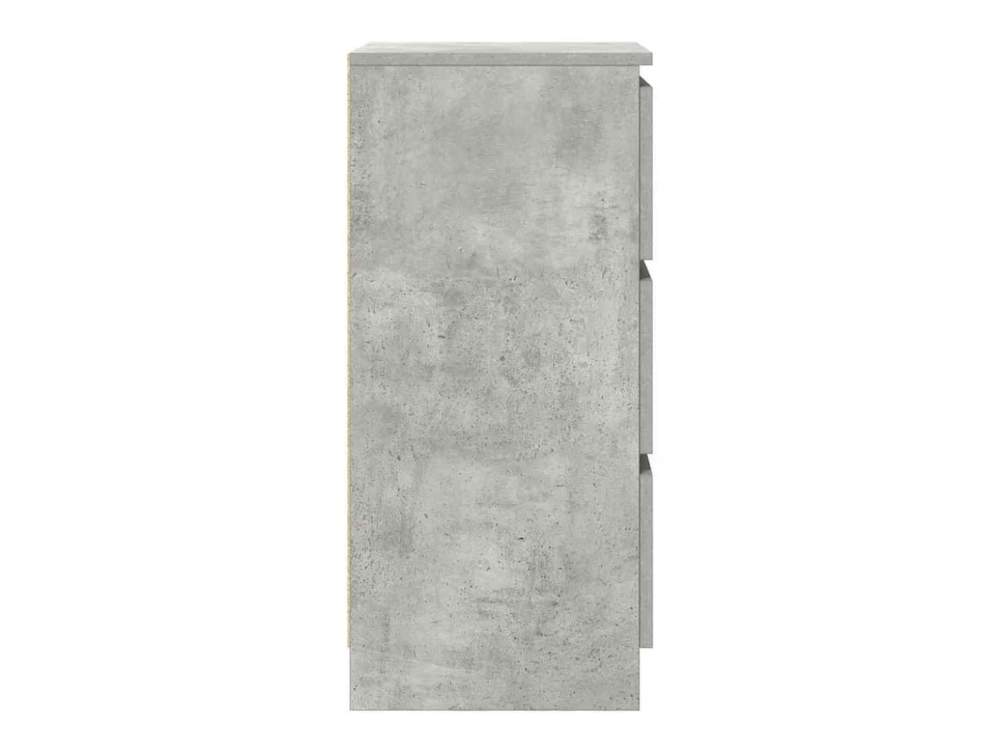 Aparador gris hormigón 37,5x35x76 cm madera de ingeniería