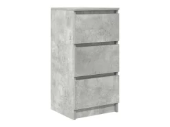 Aparador gris hormigón 37,5x35x76 cm madera de ingeniería