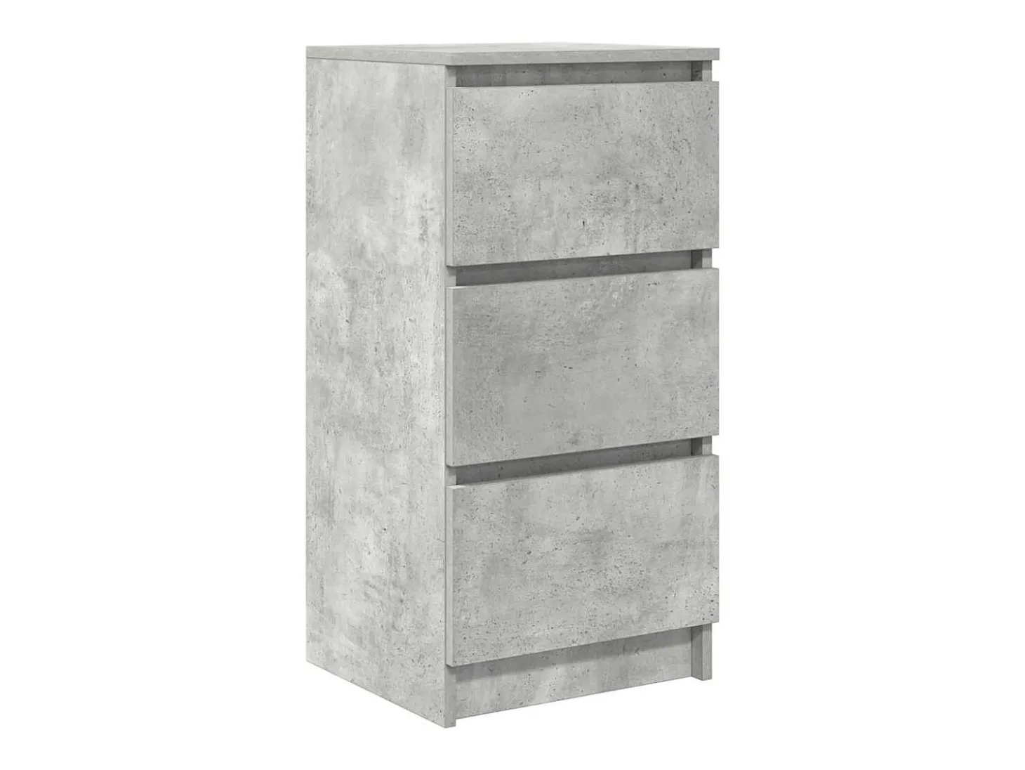 Aparador gris hormigón 37,5x35x76 cm madera de ingeniería