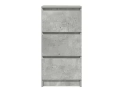 Aparador gris hormigón 37,5x35x76 cm madera de ingeniería
