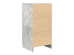 Aparador gris hormigón 37,5x35x76 cm madera de ingeniería