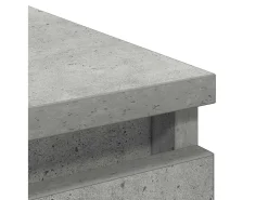 Aparador gris hormigón 37,5x35x76 cm madera de ingeniería