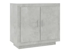 Aparador Gris Hormigón 80x40x75 cm Madera de Ingeniería