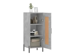 Aparador Gris Hormigón 34,5x34x90 cm Madera de Ingeniería