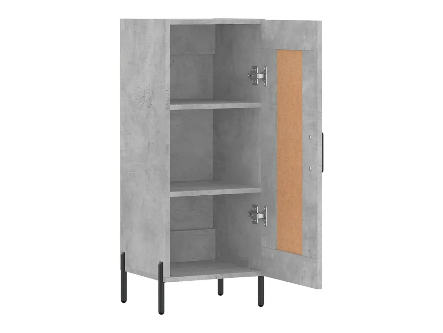 Aparador Gris Hormigón 34,5x34x90 cm Madera de Ingeniería