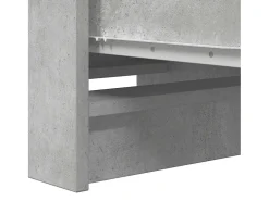Aparador gris hormigón 37,5x35x99 cm madera de ingeniería