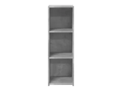 Aparador gris hormigón 30x41x93 cm madera de ingeniería