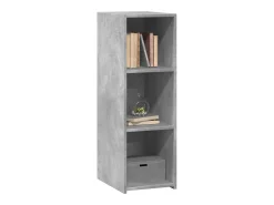 Aparador gris hormigón 30x41x93 cm madera de ingeniería