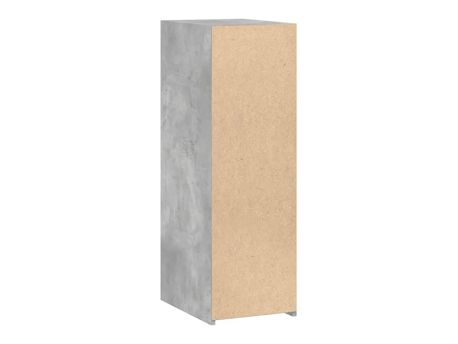 Aparador gris hormigón 30x41x93 cm madera de ingeniería