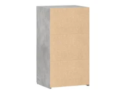 Aparador gris hormigón 50x42,5x93 cm madera de ingeniería