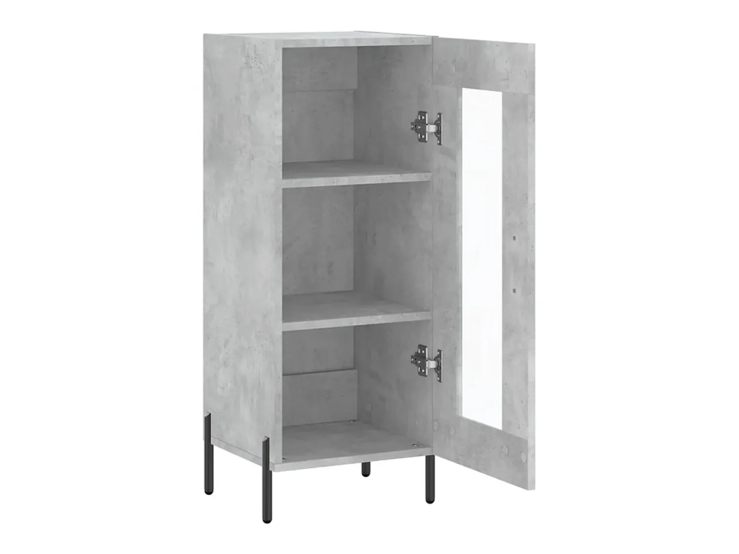 Aparador Gris Hormigón 34,5x34x90 cm Madera de Ingeniería