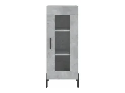 Aparador Gris Hormigón 34,5x34x90 cm Madera de Ingeniería