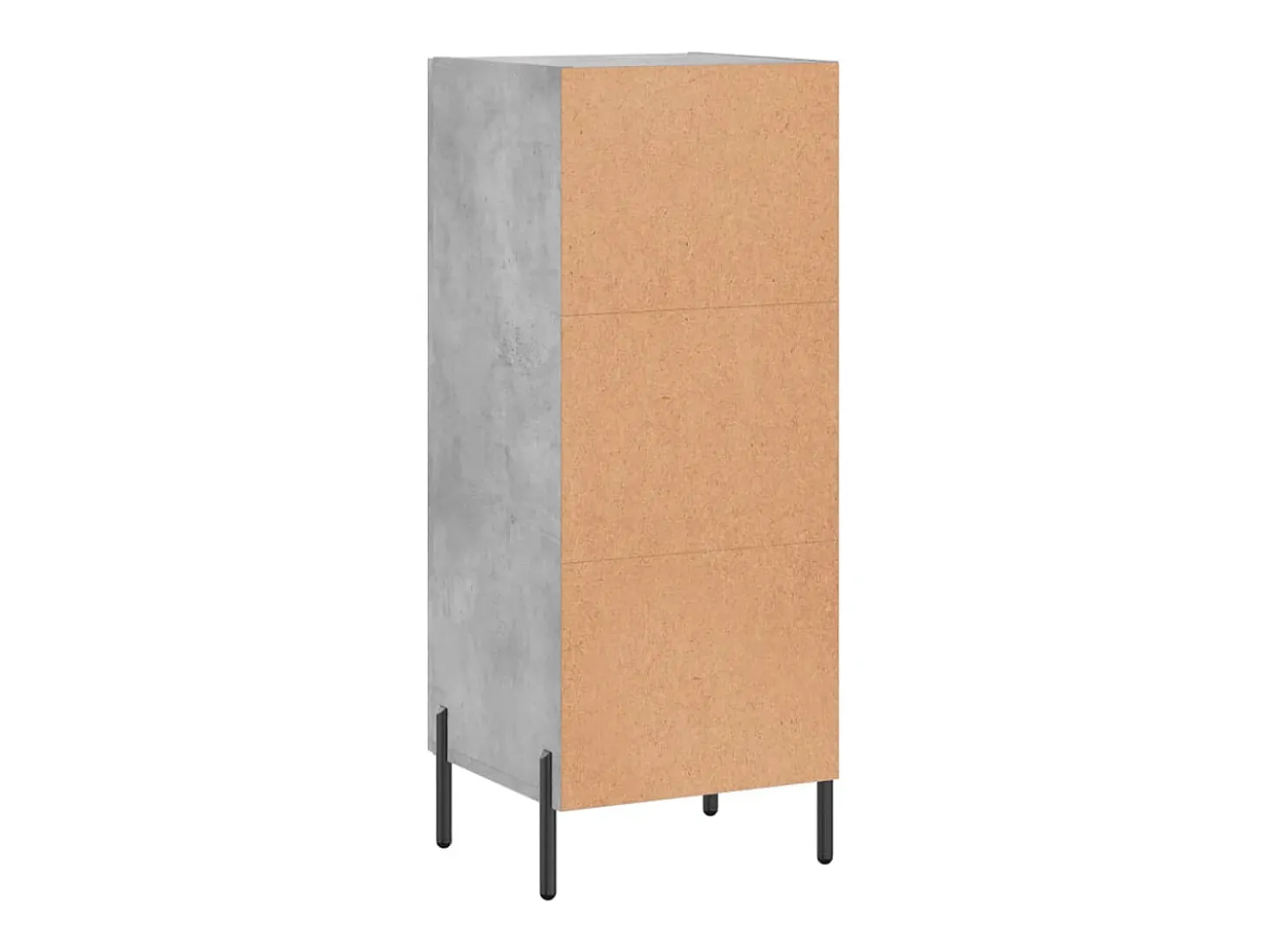 Aparador Gris Hormigón 34,5x34x90 cm Madera de Ingeniería