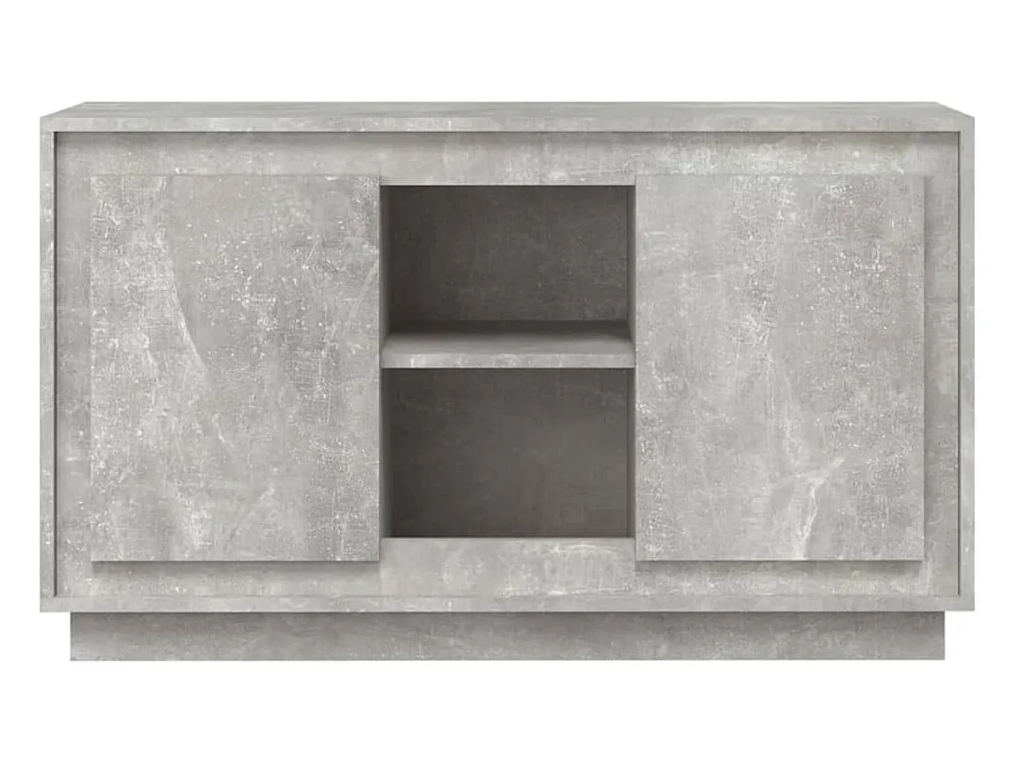 Aparador gris hormigón 102x35x60 cm madera de ingeniería
