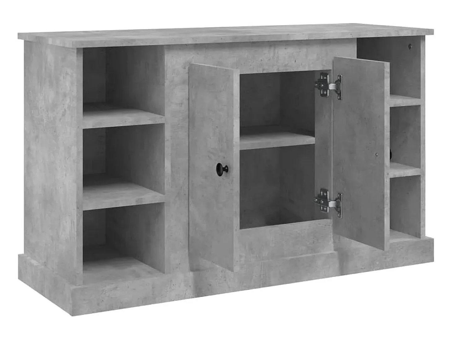 Aparador Gris Hormigón 100x35,5x60 cm Madera de Ingeniería