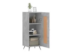 Aparador Gris Hormigón 34,5x34x90 cm Madera de Ingeniería