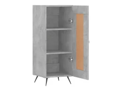 Aparador Gris Hormigón 34,5x34x90 cm Madera de Ingeniería