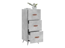 Aparador Gris Hormigón 34,5x34x90 cm Madera de Ingeniería