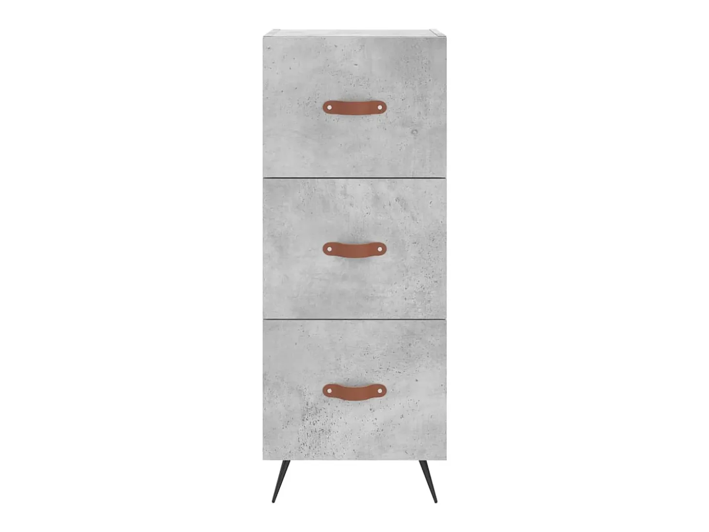 Aparador Gris Hormigón 34,5x34x90 cm Madera de Ingeniería