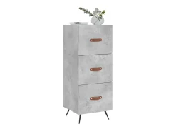 Aparador Gris Hormigón 34,5x34x90 cm Madera de Ingeniería