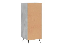 Aparador Gris Hormigón 34,5x34x90 cm Madera de Ingeniería
