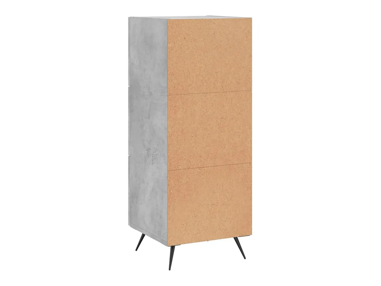 Aparador Gris Hormigón 34,5x34x90 cm Madera de Ingeniería