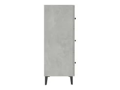Aparador gris hormigón 69,5x34x90 cm madera de ingeniería