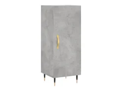 Aparador Gris Hormigón 34,5x34x90 cm Madera de Ingeniería