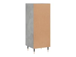 Aparador Gris Hormigón 34,5x34x90 cm Madera de Ingeniería