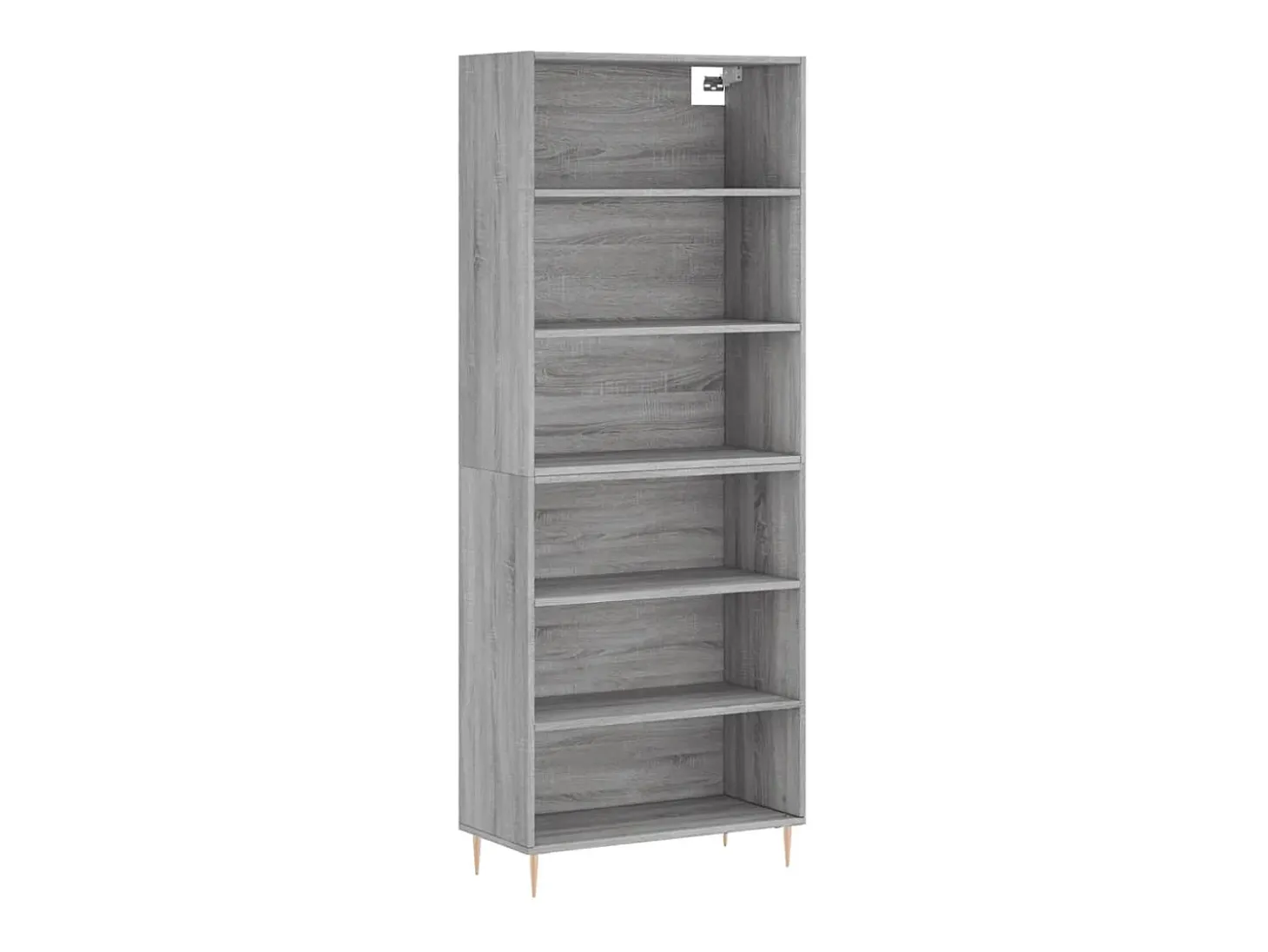 Aparador gris hormigón 69,5x32,5x180 cm madera de ingeniería