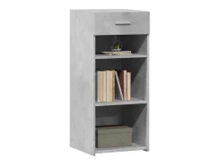 Aparador gris hormigón 40x42,5x93 cm madera de ingeniería