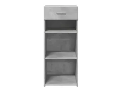 Aparador gris hormigón 40x42,5x93 cm madera de ingeniería