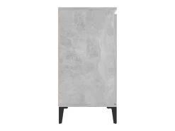 Aparador gris hormigón 104x35x70 cm madera de ingeniería