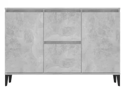 Aparador gris hormigón 104x35x70 cm madera de ingeniería