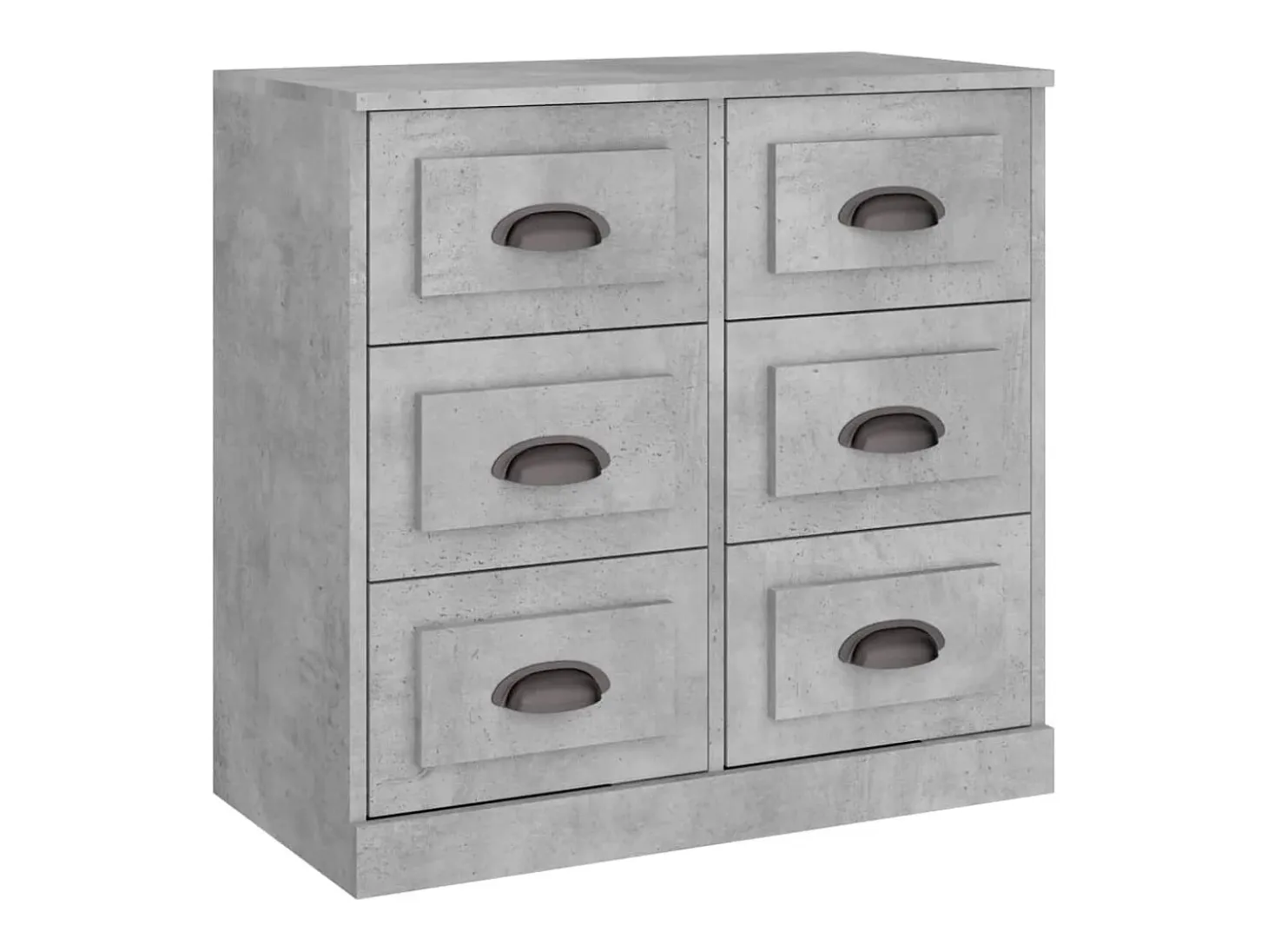 Aparador gris hormigón 70x35,5x67,5 cm madera de ingeniería
