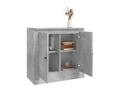 Aparador gris hormigón 70x35,5x67,5 cm madera de ingeniería