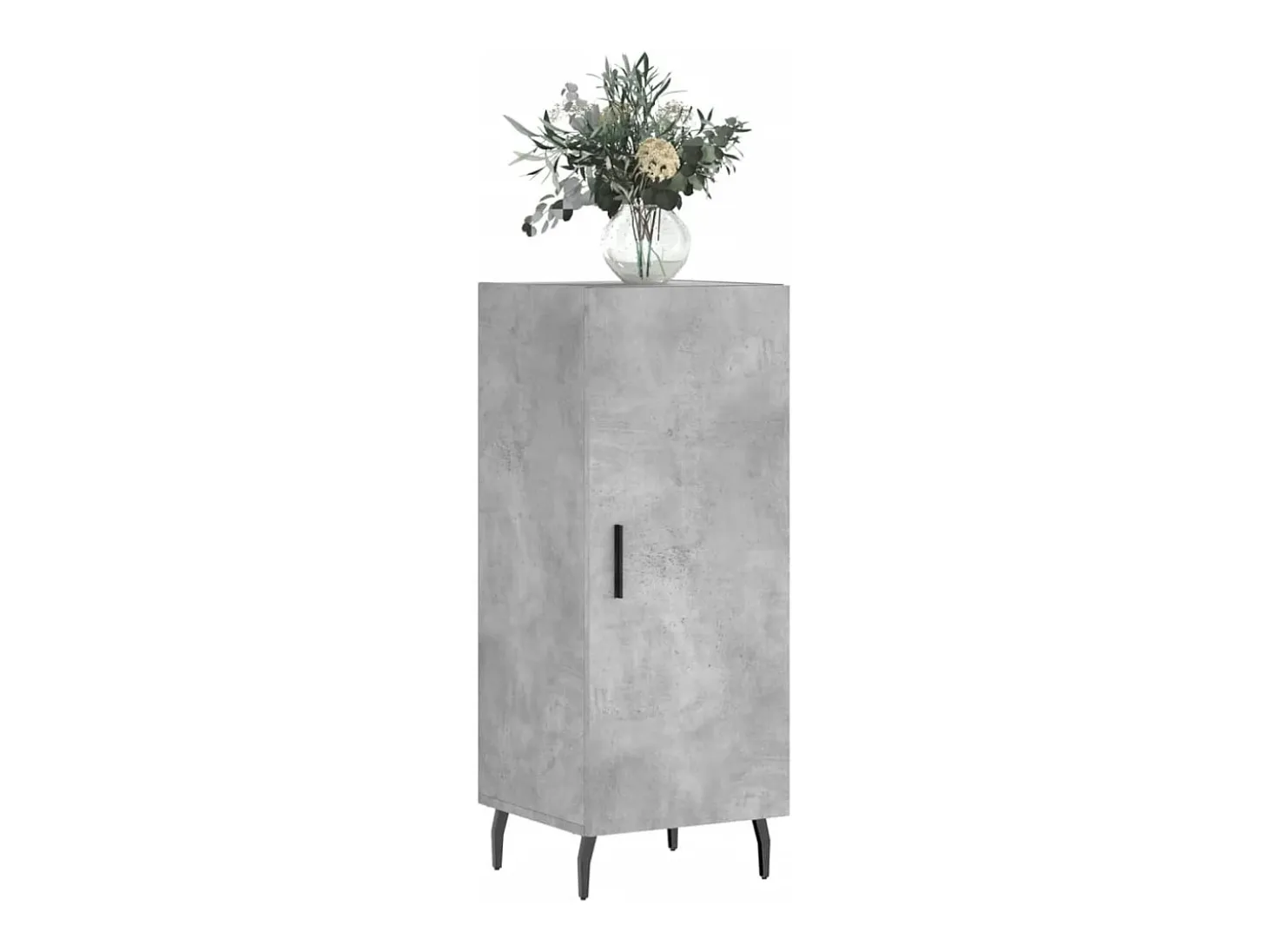 Aparador Gris Hormigón 34,5x34x90 cm Madera de Ingeniería
