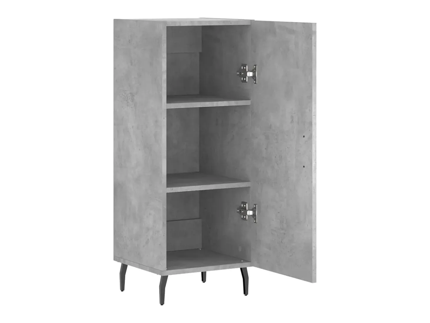 Aparador Gris Hormigón 34,5x34x90 cm Madera de Ingeniería