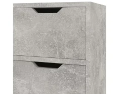 Aparador gris hormigón 90x30x72 cm madera de ingeniería