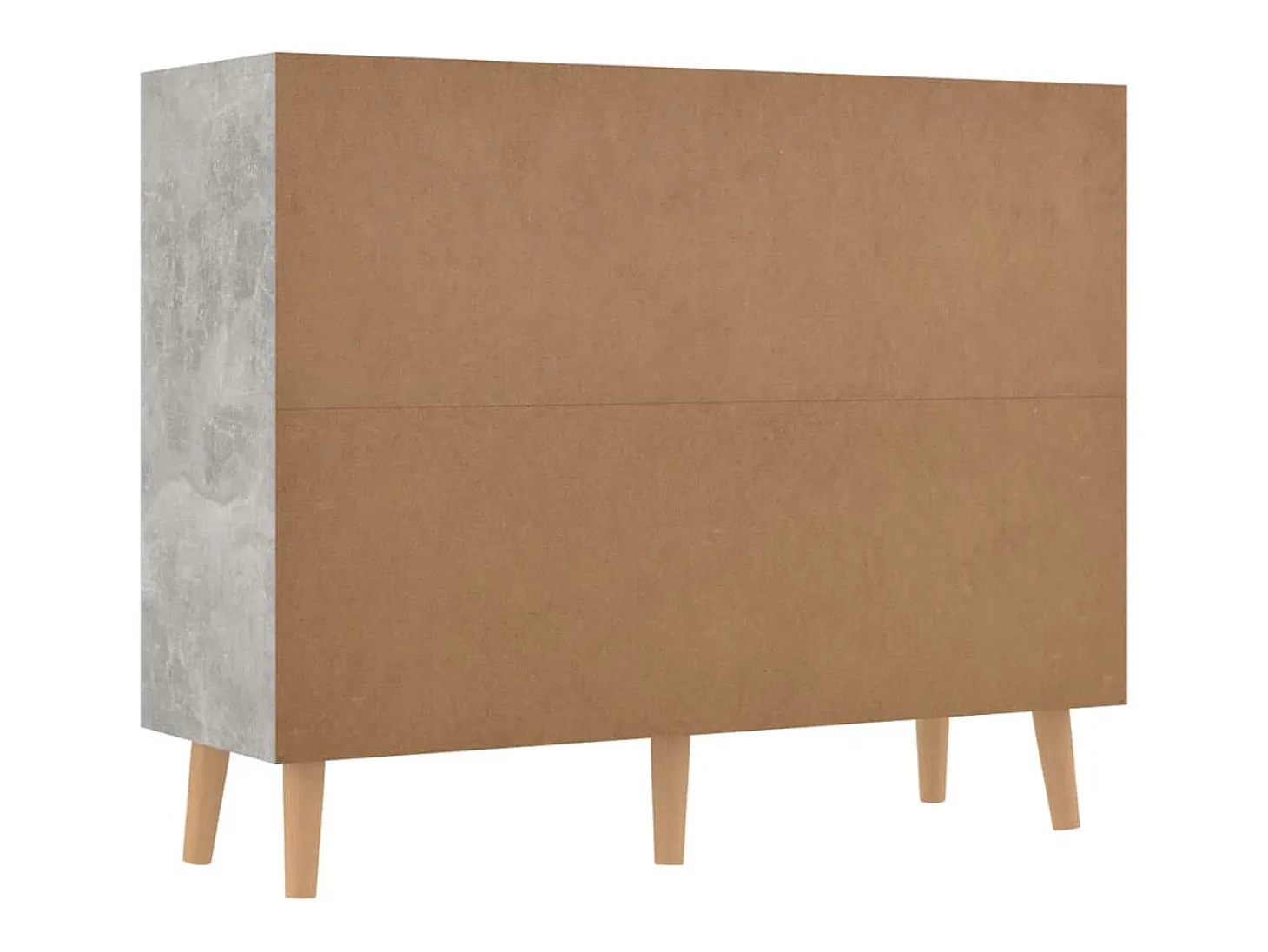 Aparador gris hormigón 90x30x72 cm madera de ingeniería