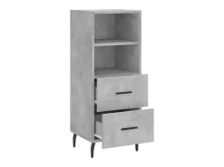 Aparador Gris Hormigón 34,5x34x90 cm Madera de Ingeniería
