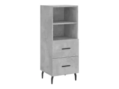 Aparador Gris Hormigón 34,5x34x90 cm Madera de Ingeniería