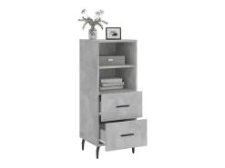 Aparador Gris Hormigón 34,5x34x90 cm Madera de Ingeniería