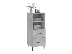 Aparador Gris Hormigón 34,5x34x90 cm Madera de Ingeniería
