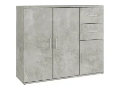 Aparador Gris Hormigón 91x29,5x75 cm Madera de Ingeniería