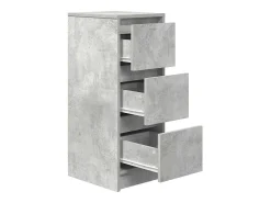 Aparador gris hormigón 29,5x34x76 cm madera de ingeniería
