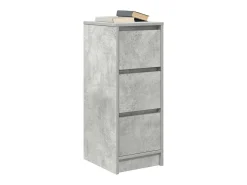 Aparador gris hormigón 29,5x34x76 cm madera de ingeniería
